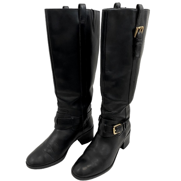 Ralph Lauren Charleen Leather Riding Boots Size 7 - Picture 1 of 6